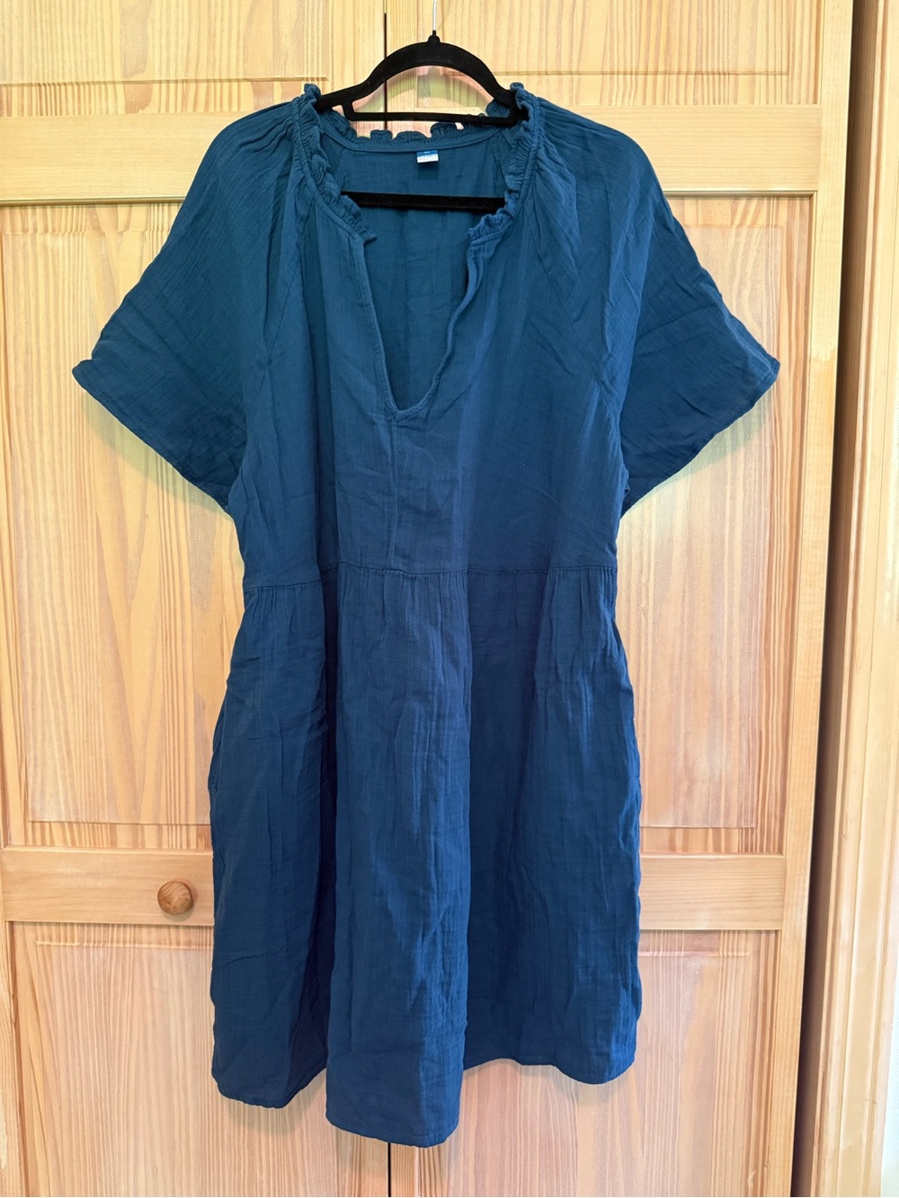 Old Navy Teal Blue Gauze Swim Cover-Up Dress